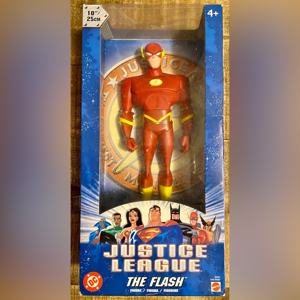 JUSTICE LEAGUE UNLIMITED - MATTEL - 10'' FIGURE THE FLASH. Collectable.